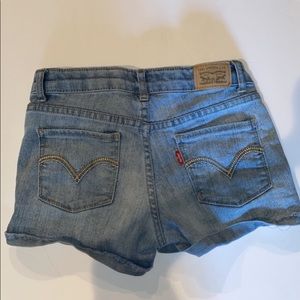 LEVI shorty short, blue jean shorts!size girls 12